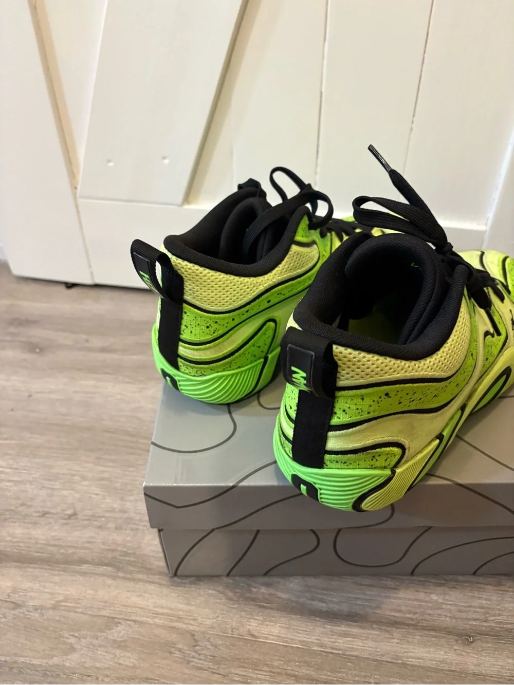 Jordan Tatum 3 Men's Neon Green and Black Athletic Sneakers